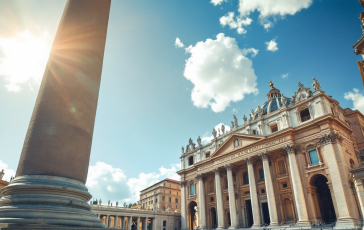 Papa Francesco accoglie i visitatori nella Basilica di San Pietro