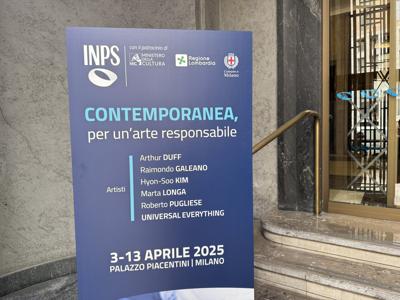 Mostre, inaugurata 'Contemporanea, per un&rsquo;arte responsabile' firmata Inps