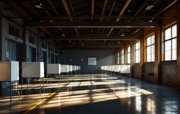 Grafico sull'affluenza alle urne nelle elezioni amministrative