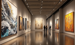 Immagine di un'aggressione durante una mostra a Roma