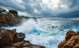 Mappa della Toscana con allerta gialla per temporali