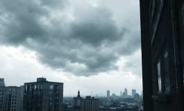 Mappa meteo con allerta arancione per temporali