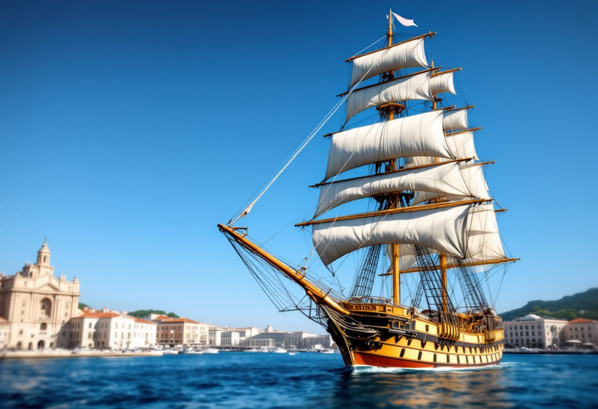 L'amerigo vespucci torna a napoli: un viaggio tra storia e innovazione