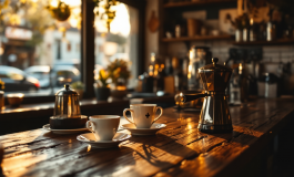 Anna, barista centenaria, sorride dietro al bancone