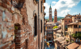 Polizia a Siena dopo l'arresto per omicidio