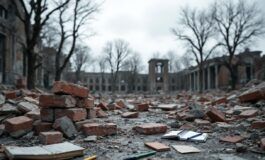 Scuola per sfollati a Gaza dopo attacco aereo