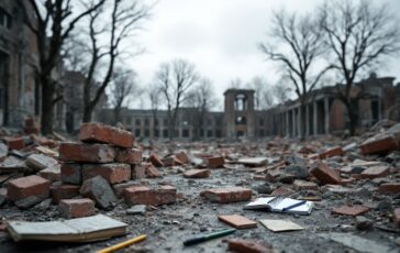 Scuola per sfollati a Gaza dopo attacco aereo