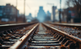 Pas­seggeri scendono da un treno Circumvesuviana in avaria