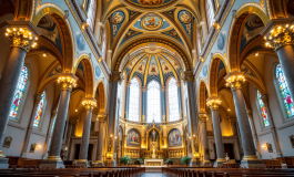 Don Alessandro Di Stefano durante la sua benedizione innovativa