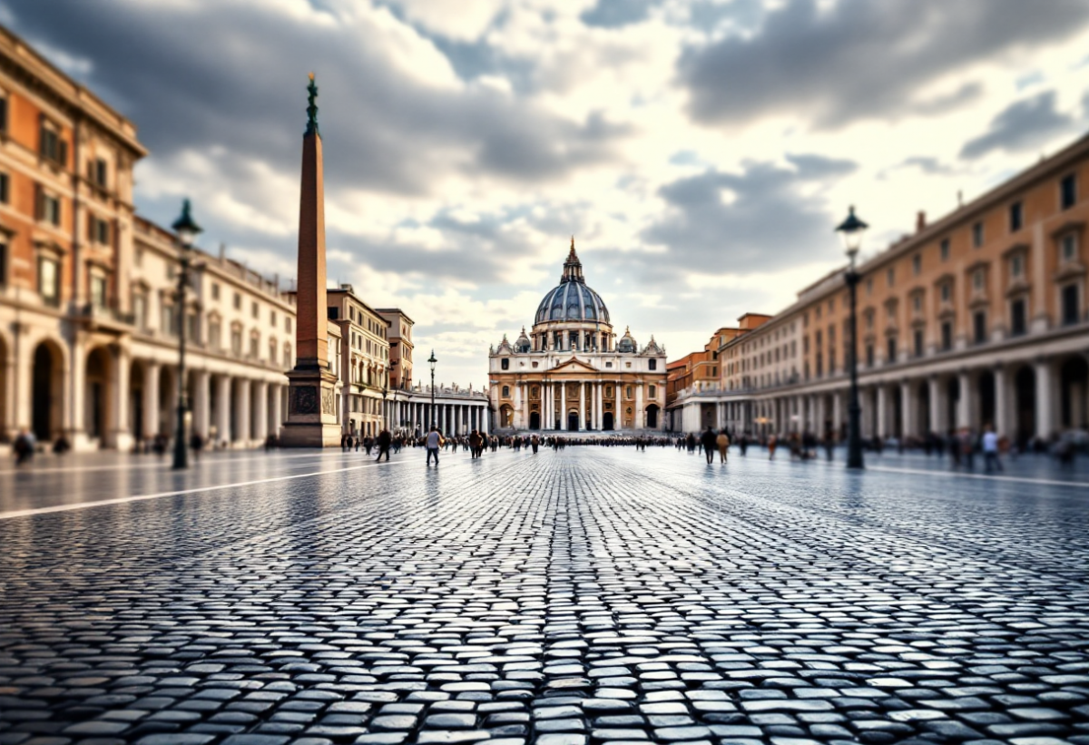 Bonifiche in piazza San Pietro per il Regina Caeli di Papa Leone XIV