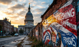 Rappresentazione del cambiamento politico negli USA durante l'era Trump