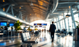 Cani in aereo durante il volo con passeggeri