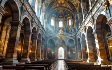Cardinali agostiniani durante un conclave storico