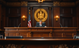 Amanda Knox in aula durante il processo di calunnia