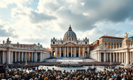 Papa Leone XIV durante la cerimonia di insediamento