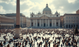 Papa Leone XIV durante la cerimonia di insediamento