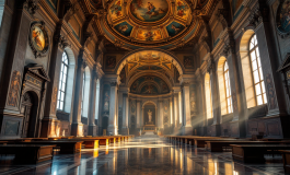 Immagine del conclave con 133 cardinali riuniti