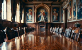 Immagine del Conclave 2025 con voto a distanza