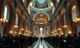 Immagine del Conclave del 7 maggio per l'elezione papale