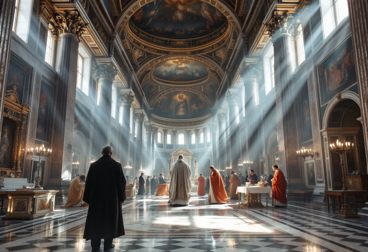 Inizia il conclave per l'elezione del 267° Papa nella cappella Sistina