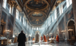 Cappella Sistina durante il conclave papale