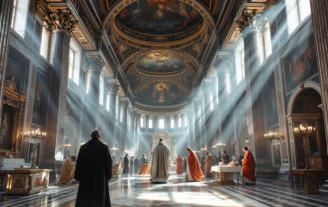 Cappella Sistina durante il conclave papale