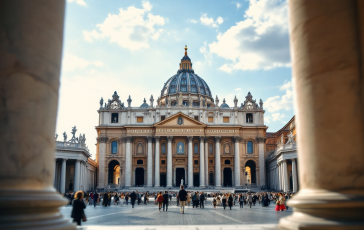 Momento di attesa durante il conclave papale