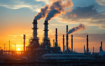 Grafico che mostra l'impatto dei costi energetici sull'industria italiana