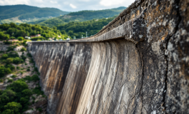 Immagine della diga sul Mèlito non completata