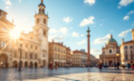 Celebrazione dell'elezione di Papa Leone XIV con fedeli felici