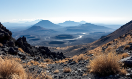 Immagine dei Campi Flegrei durante l'emergenza vulcanica