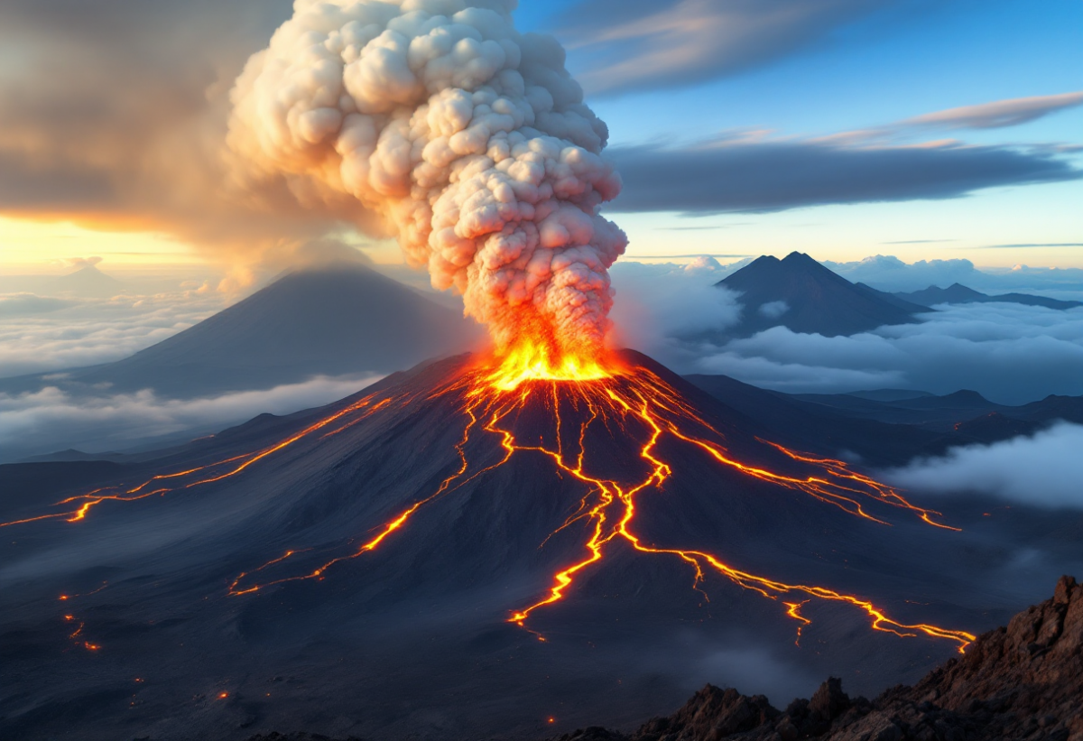 Attività eruttiva in corso sull'Etna: esplosioni e colate laviche