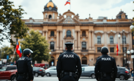 Forze dell'ordine durante le elezioni comunali in Italia