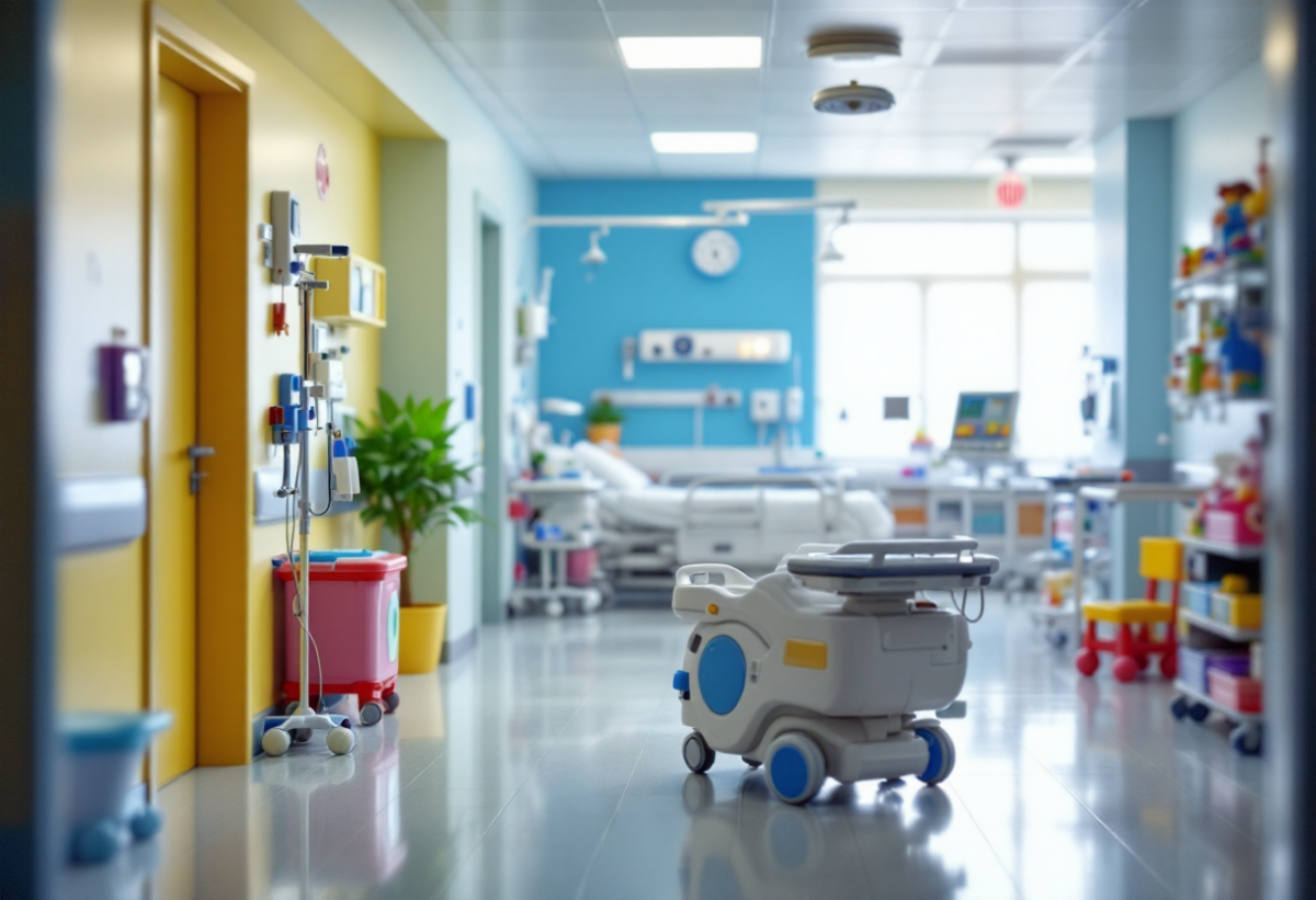 Francesco Camarda porta gioia ai bambini dell'ospedale Buzzi di Milano