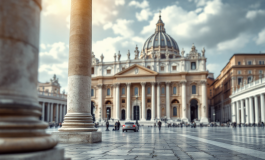 Fumata bianca sopra il Vaticano durante l'elezione del Papa