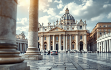 Fumata bianca sopra il Vaticano durante l'elezione del Papa