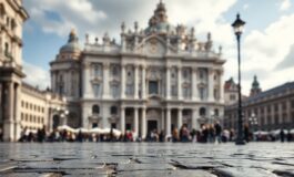 Fumata nera sopra Piazza San Pietro durante l'attesa