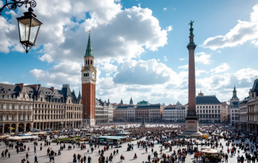 Fedeli in attesa della fumata bianca in piazza San Pietro