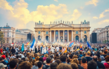Giorgia Meloni durante una conferenza stampa