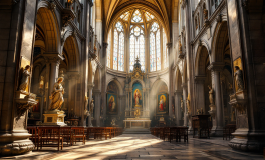 Giorgia Meloni parla con Papa Francesco durante un incontro