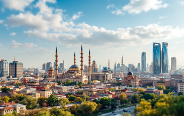 Giorgia Meloni durante la visita in Uzbekistan