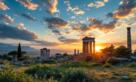 Attivisti giovani in azione per la crisi climatica a Paestum