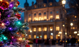 Giovanni Ciacci lancia un albero di Natale in diretta tv