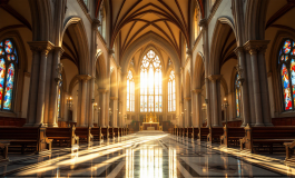 Il cardinale Bychok in un evento religioso significativo