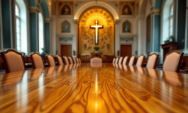 Il nuovo Papa discute la sua visione per la Chiesa collegiale