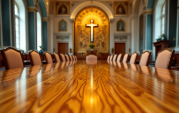 Il nuovo Papa discute la sua visione per la Chiesa collegiale