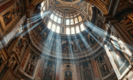 Il nuovo Papa durante una celebrazione in Vaticano