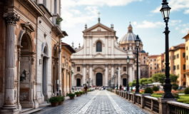 Il Papa in visita a una basilica romana storica