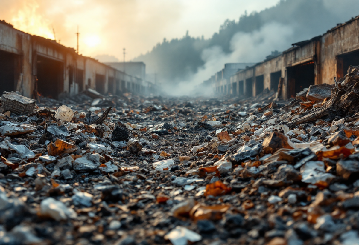 Incendio alla Ecogreen planet Srl: un nuovo allerta nella zona industriale