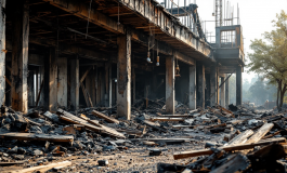 Indagini su incendio doloso a Prato con vigili del fuoco